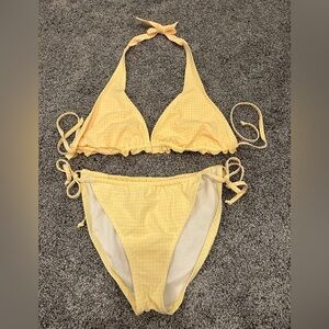 Women’s Yellow Gingham Bikini